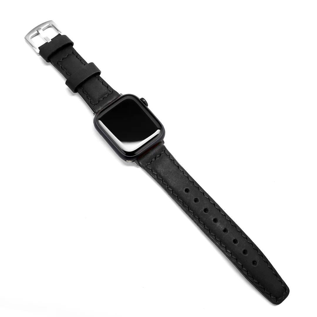 Apple Watch Çift Kat Deri Kordon