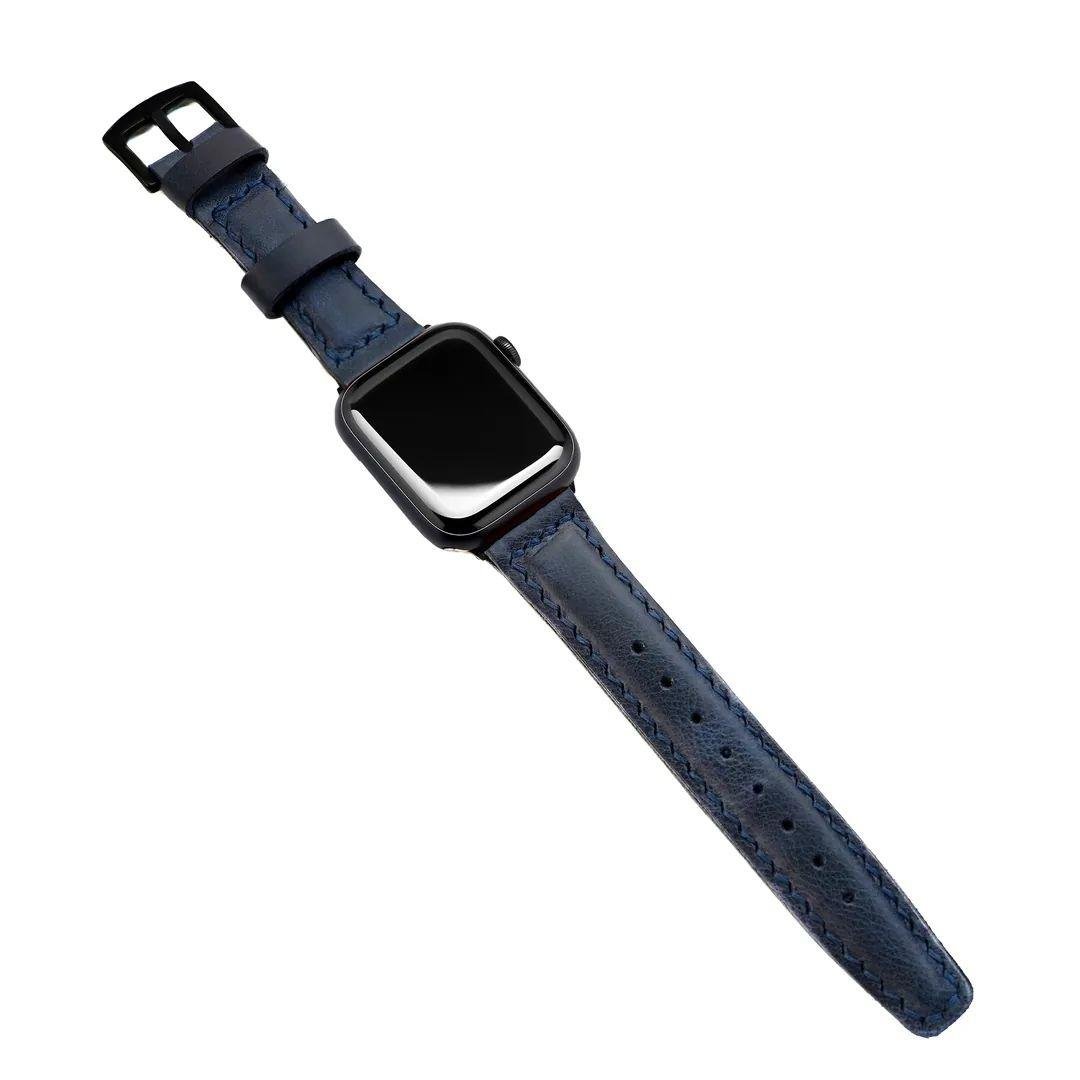 Apple Watch Çift Kat Deri Kordon