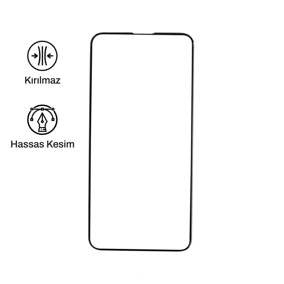 9H Temperli iPhone 17 Air ile Uyumlu Ekran Koruyucu Cam | bastcase