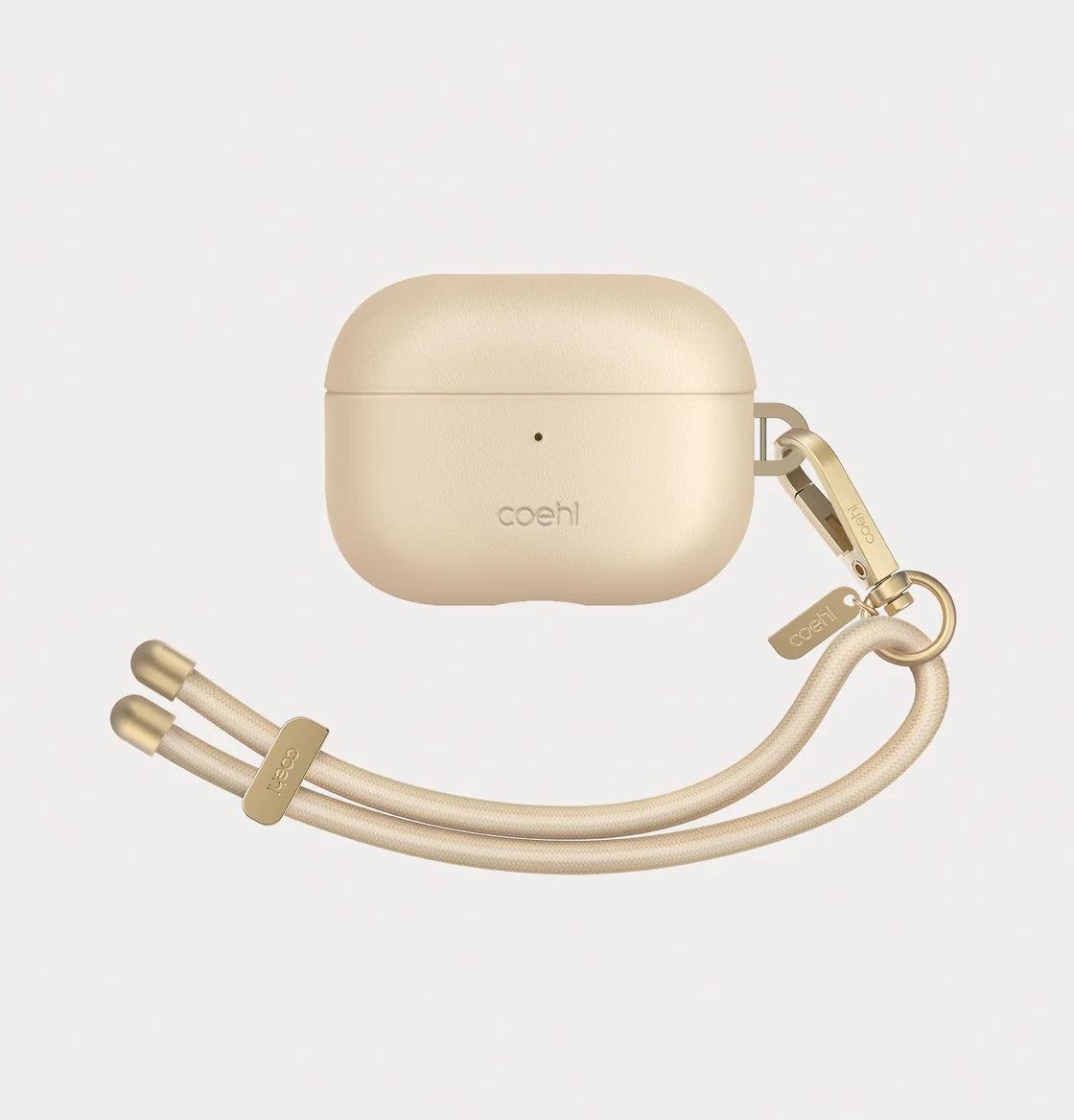 AirPods Pro 2.Nesil Haven Kulaklık Kılıfı - Coehl Krem | bastcase - Ön Yüzey Görünümü