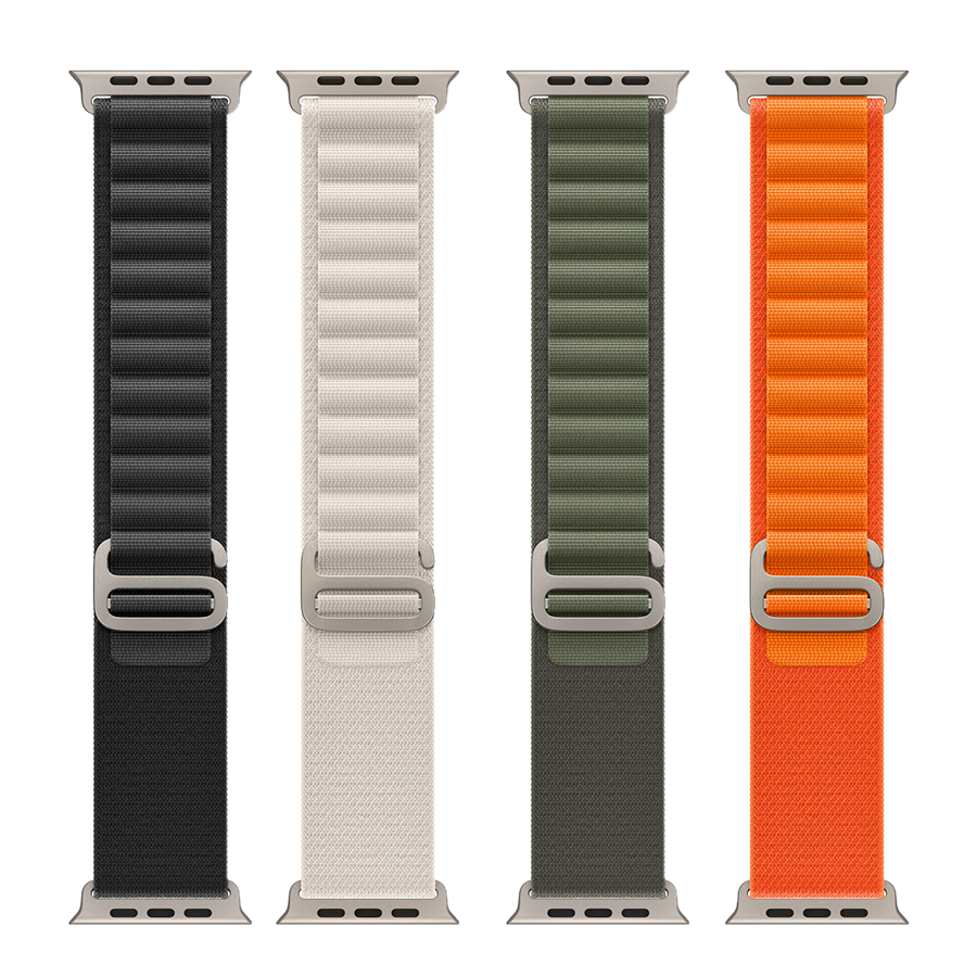 Apple Watch Alpine Loop Örgü Kordon - Eflatun | bastcase - Yüzey Dokusu