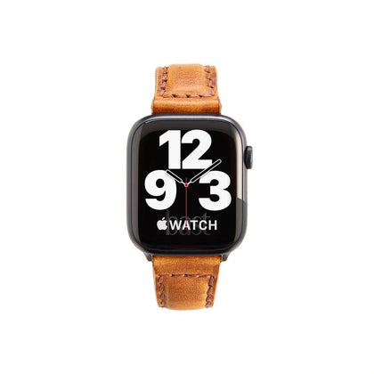 Apple Watch ile Uyumlu Çift Kat Deri Kordon