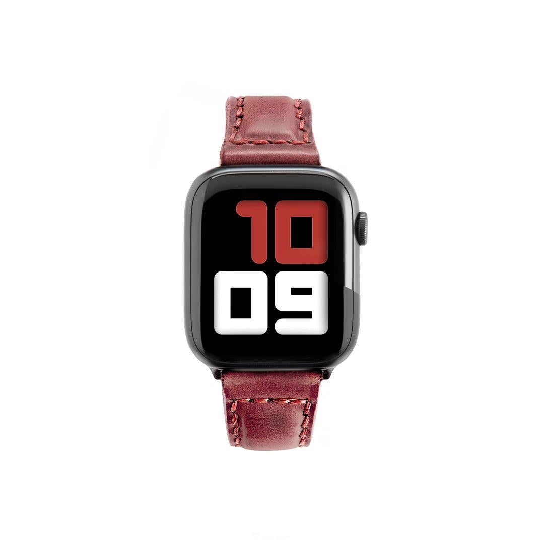 Apple Watch Çift Kat Deri Kordon | bastcase - Bilek Duruş Açısı