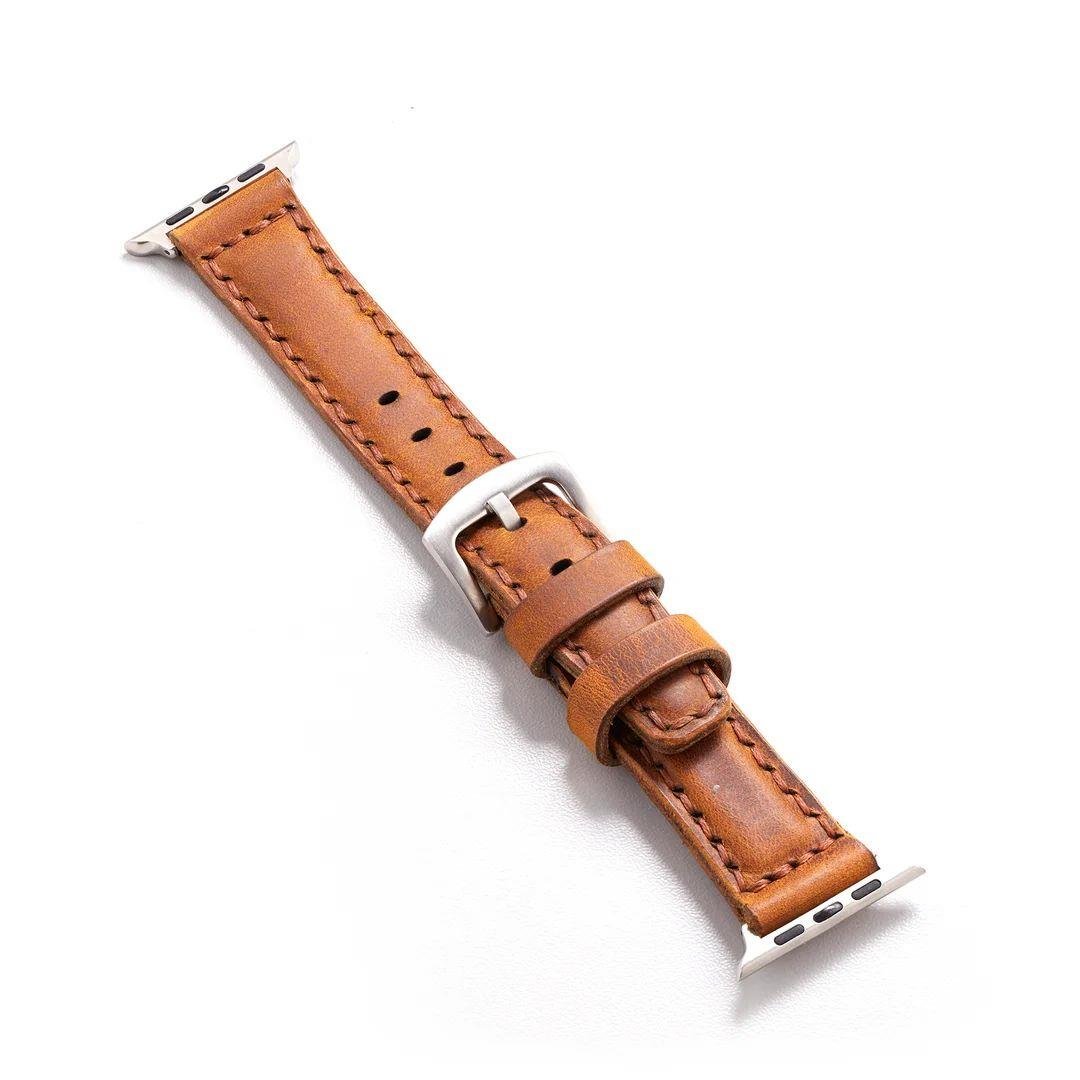 Apple Watch Çift Kat Deri Kordon | bastcase - Yüzey Dokusu