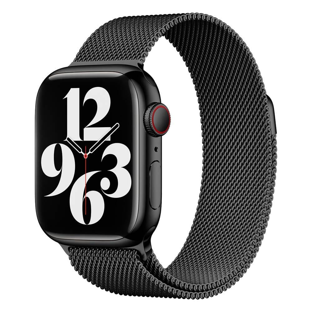 Apple Watch Milano Loop Metal Kordon - Black | bastcase - Bilek Duruş Açısı
