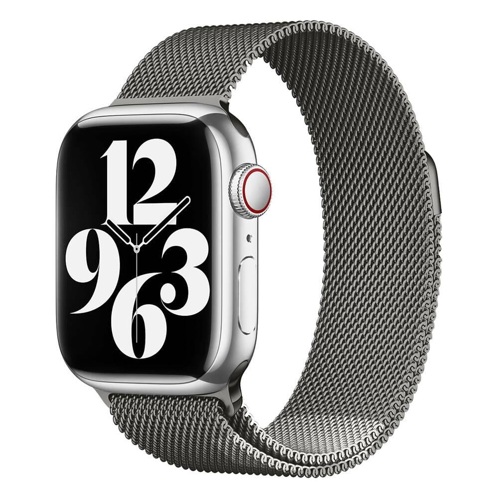 Apple Watch Milano Loop Metal Kordon - Gri | bastcase - Bilek Duruş Açısı