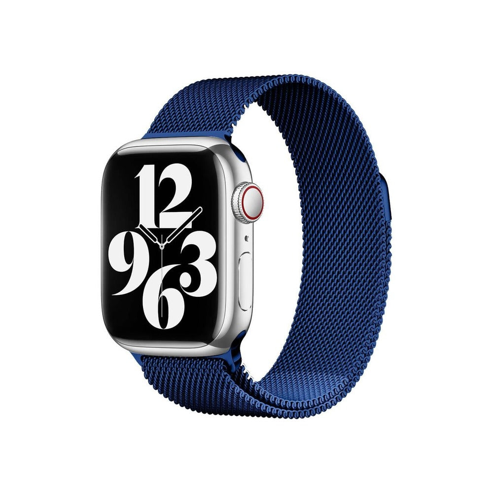 Apple Watch Milano Loop Metal Kordon - Navy Blue | bastcase - Bilek Duruş Açısı