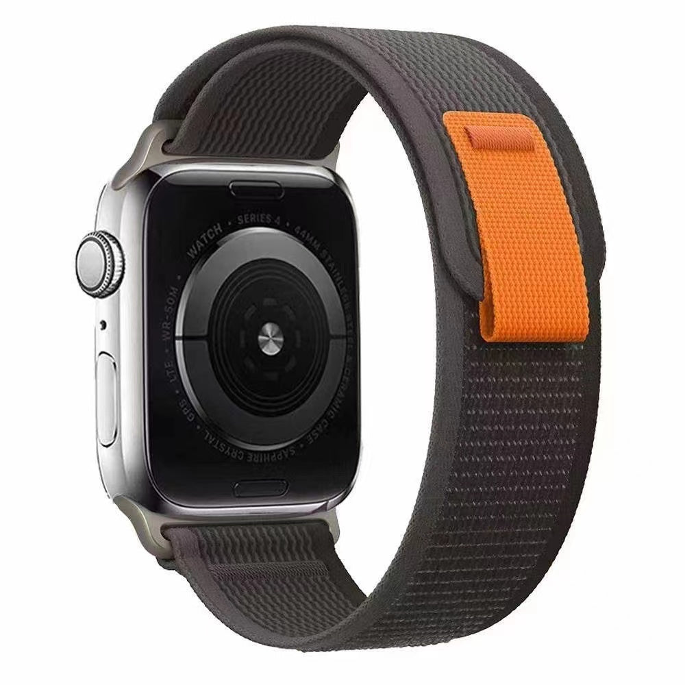 Apple Watch Trail Loop Örgü Kordon - Siyah | bastcase