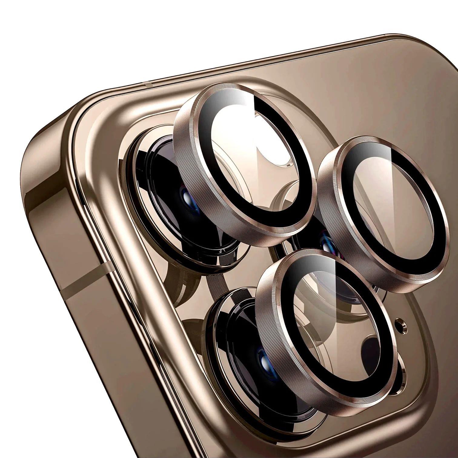 iPhone 11 / 12 / 12 Mini Lens Koruyucu - Altın | bastcase - Dış Çerçeve Koruması