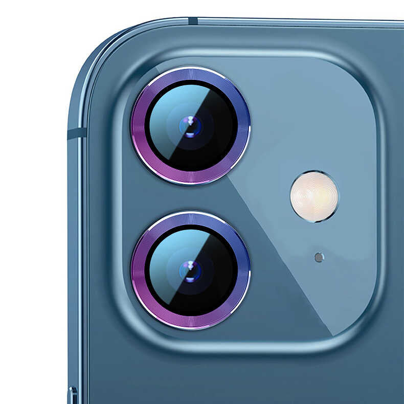 iPhone 11 / 12 / 12 Mini Lens Koruyucu - Colorful | bastcase