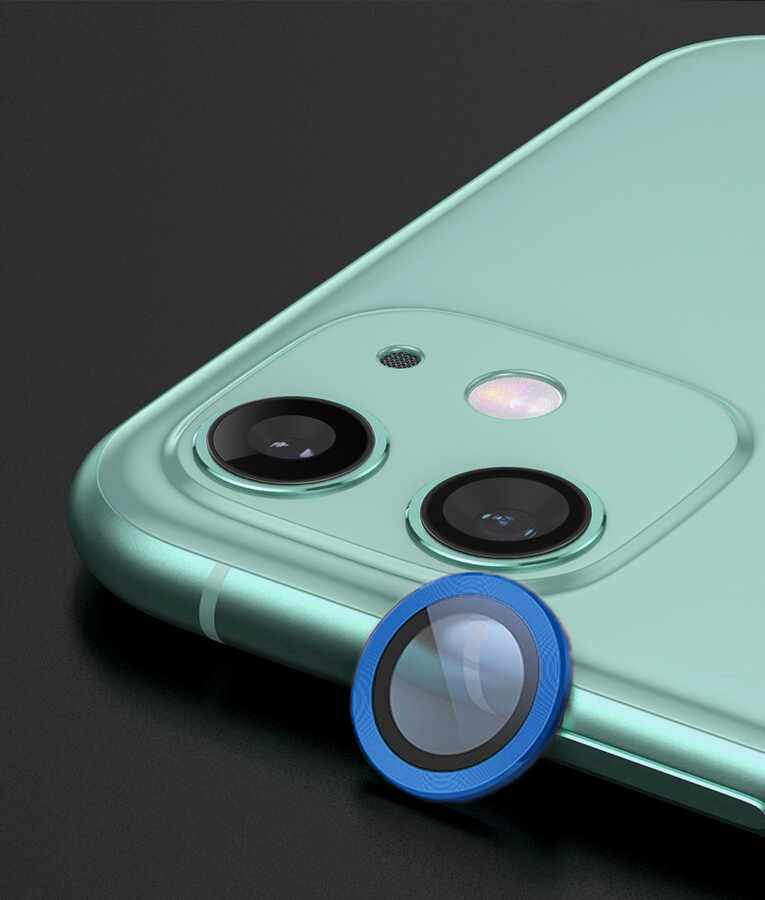 iPhone 11 / 12 / 12 Mini Lens Koruyucu - Lacivert | bastcase