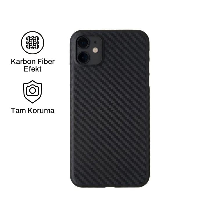 iPhone 11 ile Uyumlu Carbon Telefon Kılıfı | bastcase