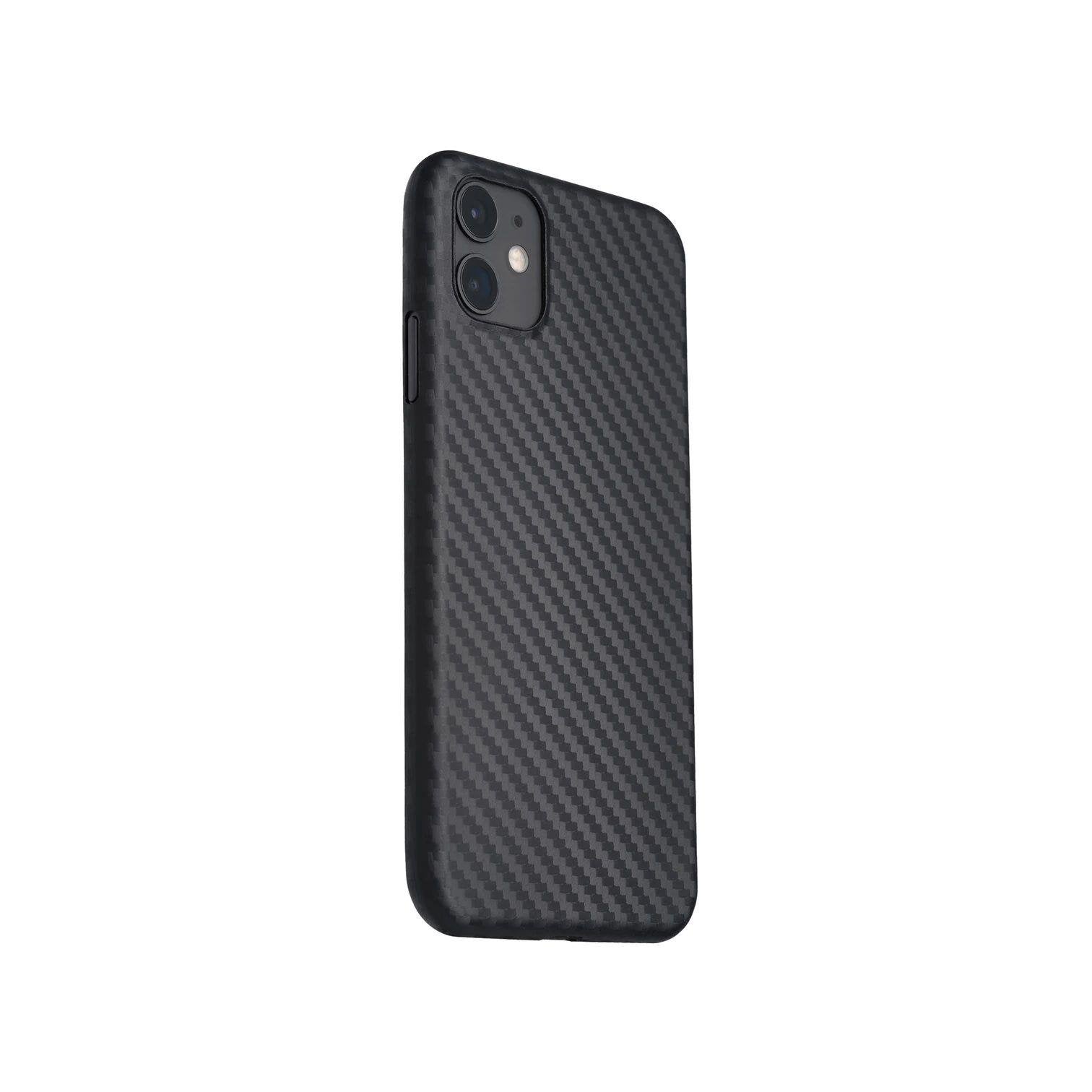 iPhone 11 Carbon Telefon Kılıfı - Siyah | bastcase - Alt Port Kesimleri