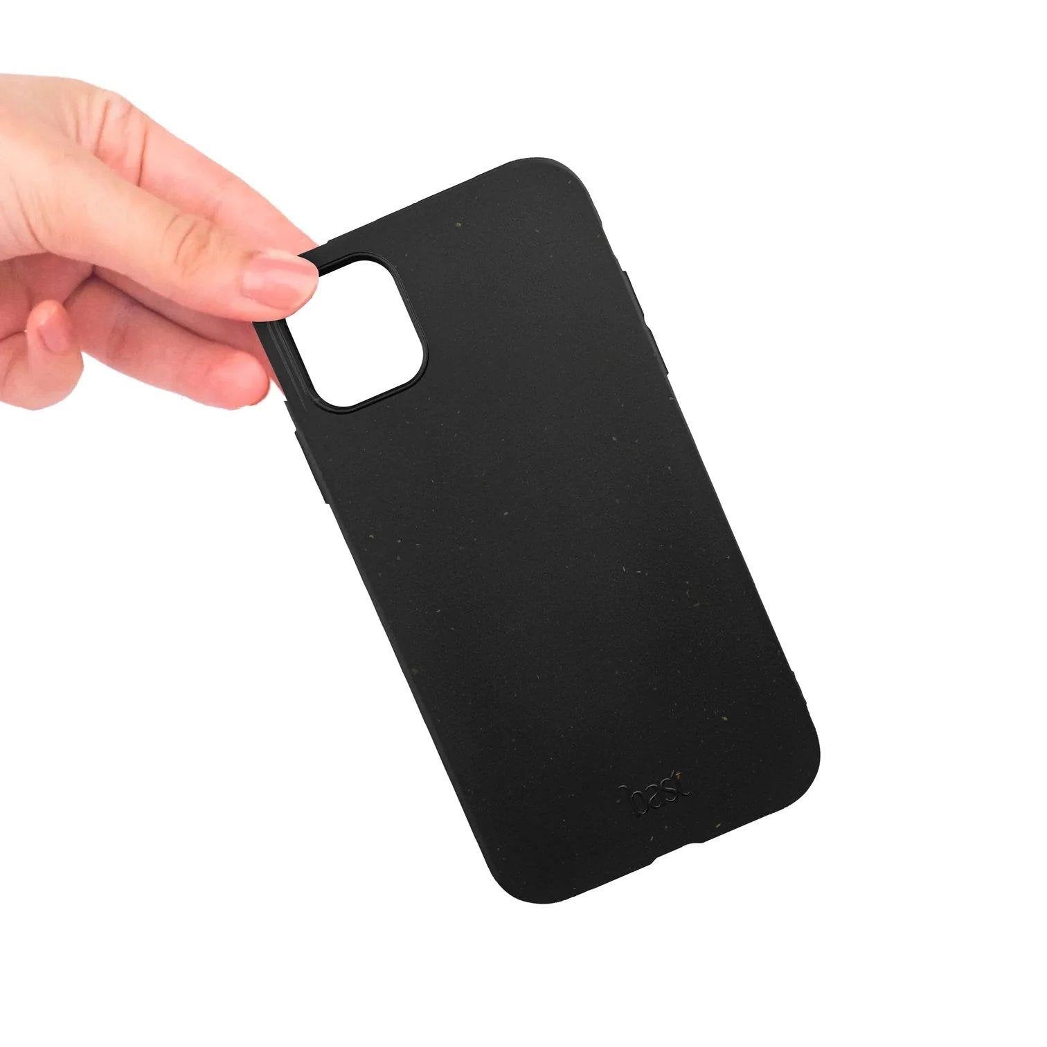 iPhone 11 Eco Telefon Kılıfı - Siyah | bastcase - Arka Yüzey Detayı