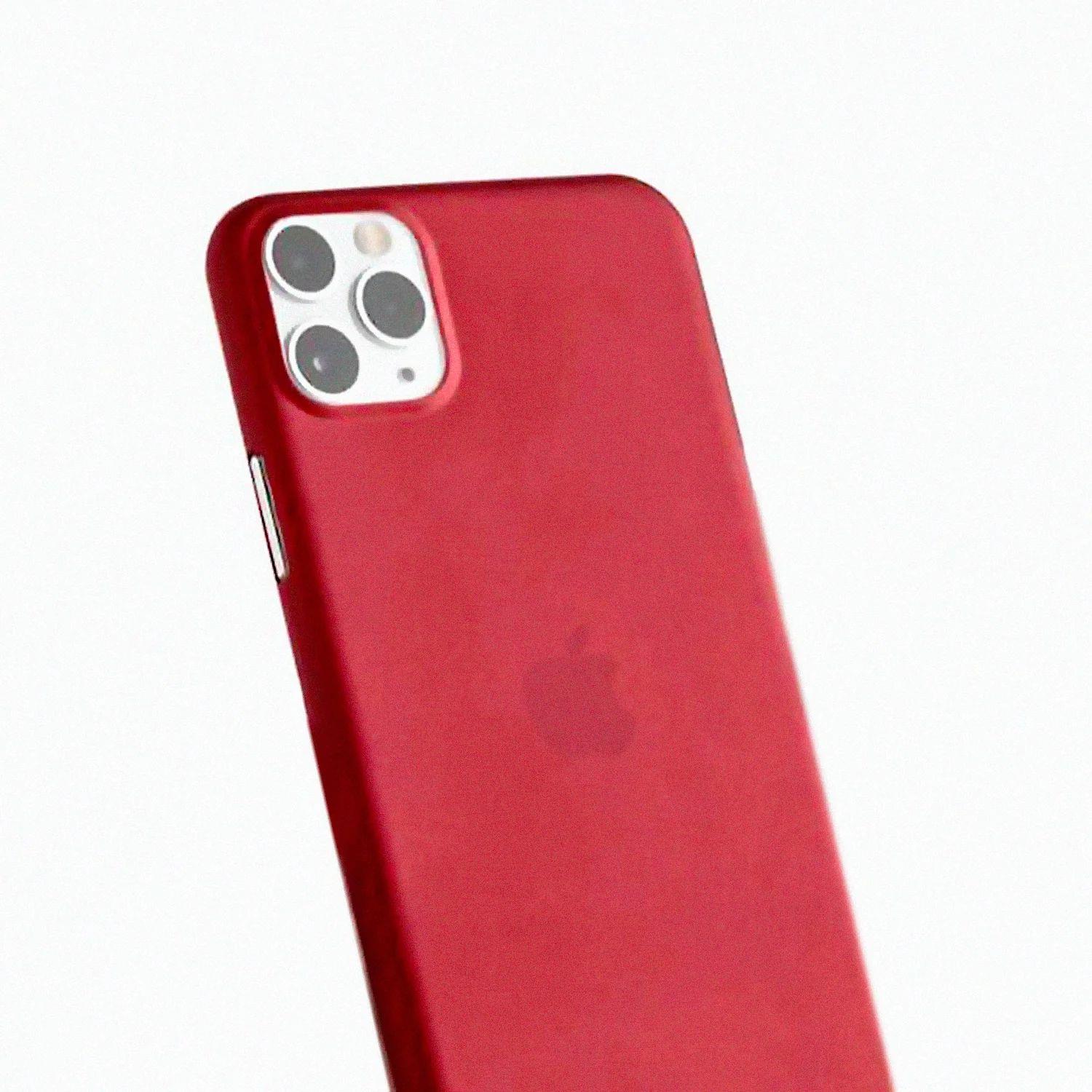 iPhone 11 Pro Ultra İnce Telefon Kılıfı - Kırmızı | bastcase - Arka Yüzey Detayı