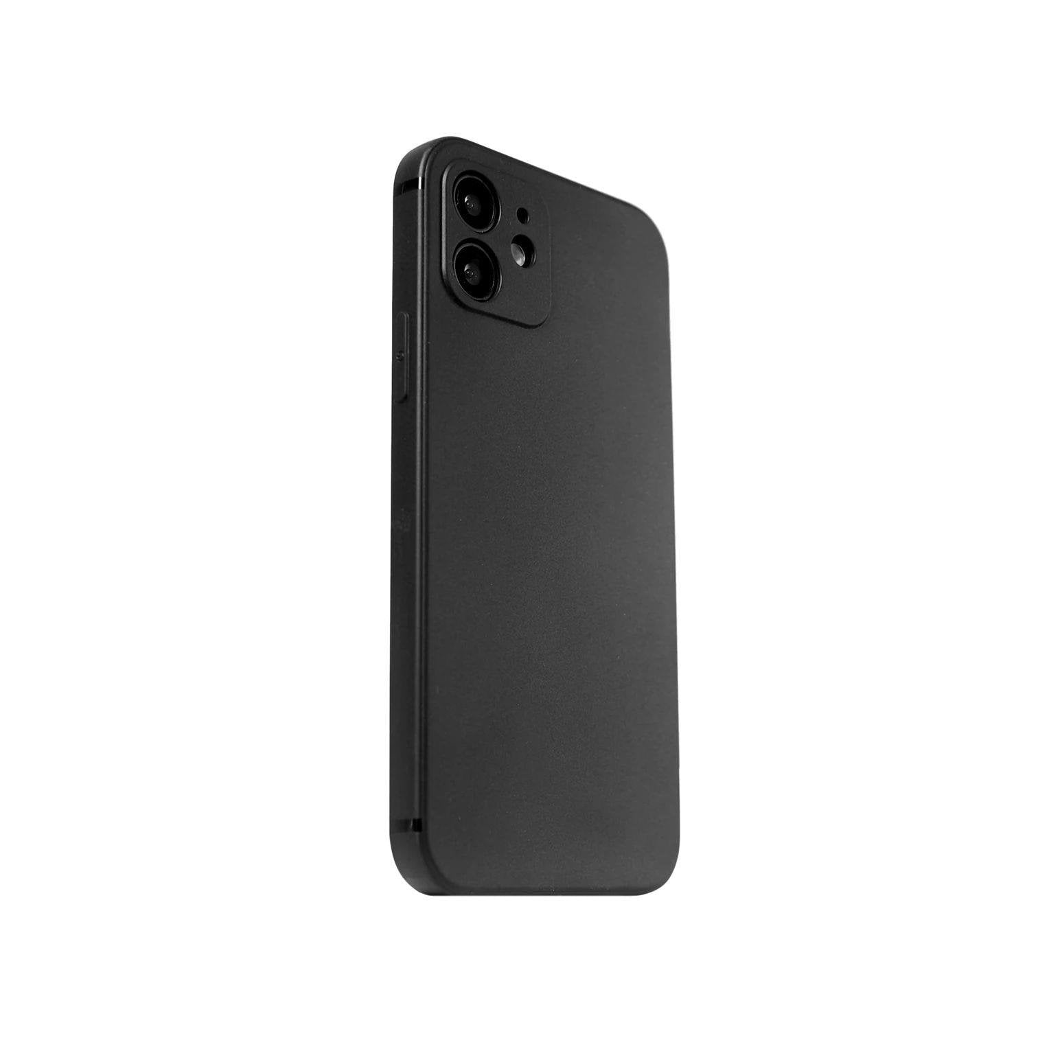 iPhone 12 Mini Solid Telefon Kılıfı - Siyah | bastcase - Alt Port Kesimleri