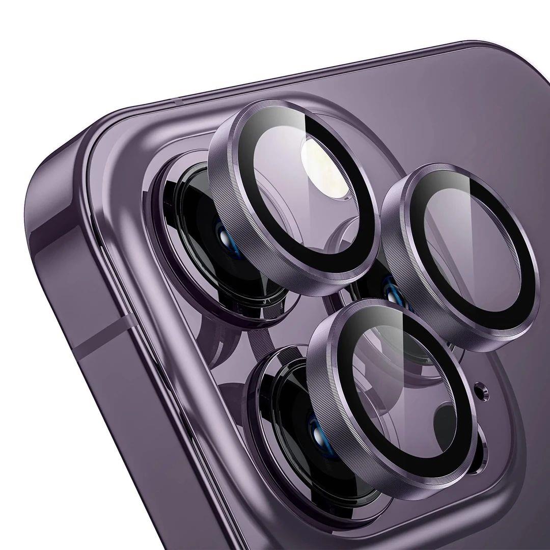iPhone 12 Pro Max Lens Koruyucu - Mor | bastcase - Dış Çerçeve Koruması