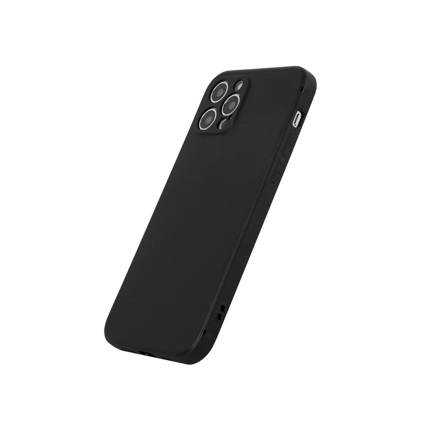 iPhone 12 Pro Solid Telefon Kılıfı - Siyah | bastcase - Kamera Koruma Alanı