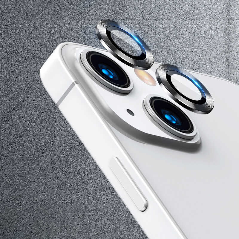 iPhone 13 / 13 Mini Lens Koruyucu - Koyu Gri | bastcase