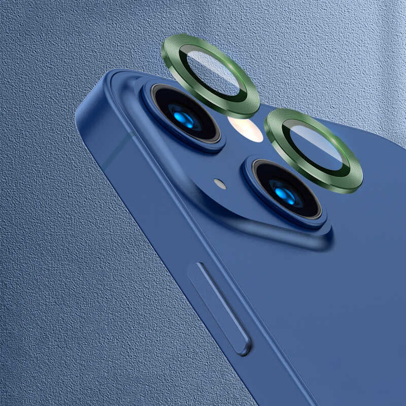 iPhone 13 / 13 Mini Lens Koruyucu - Koyu Yeşil | bastcase
