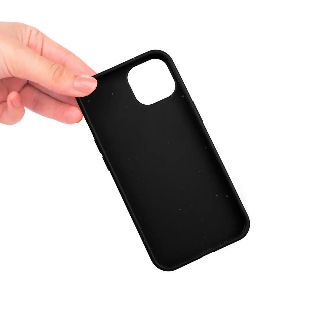iPhone 13 Eco Telefon Kılıfı - Siyah | bastcase - Arka Yüzey Detayı