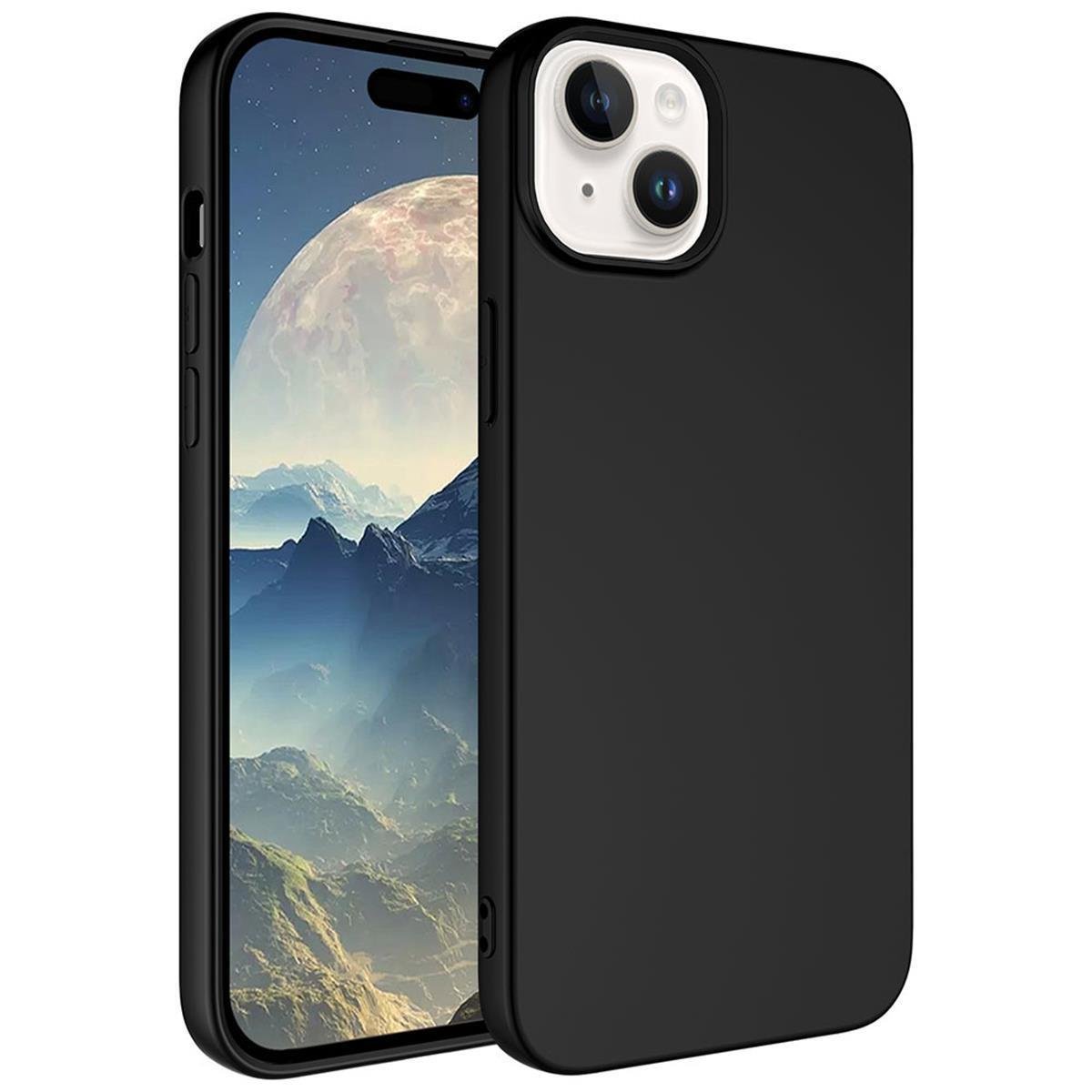 iPhone 13 Mini Silikon Lansman Telefon Kılıfı - Siyah | bastcase - Ön Yüzey Görünümü