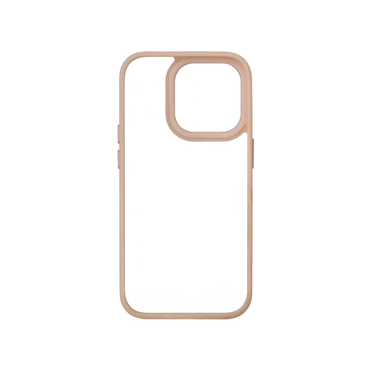 iPhone 13 Pro Bold Telefon Kılıfı - Pudra | bastcase - Alt Port Kesimleri