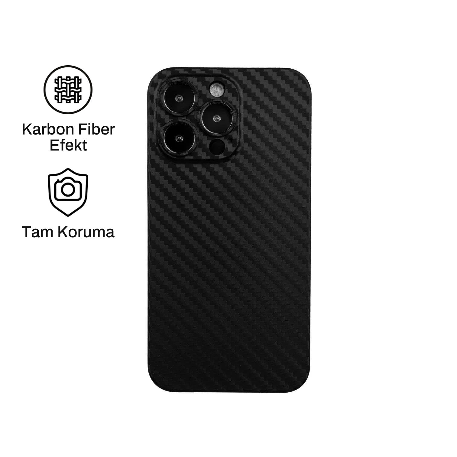 iPhone 13 Pro Max ile Uyumlu Carbon Telefon Kılıfı | bastcase