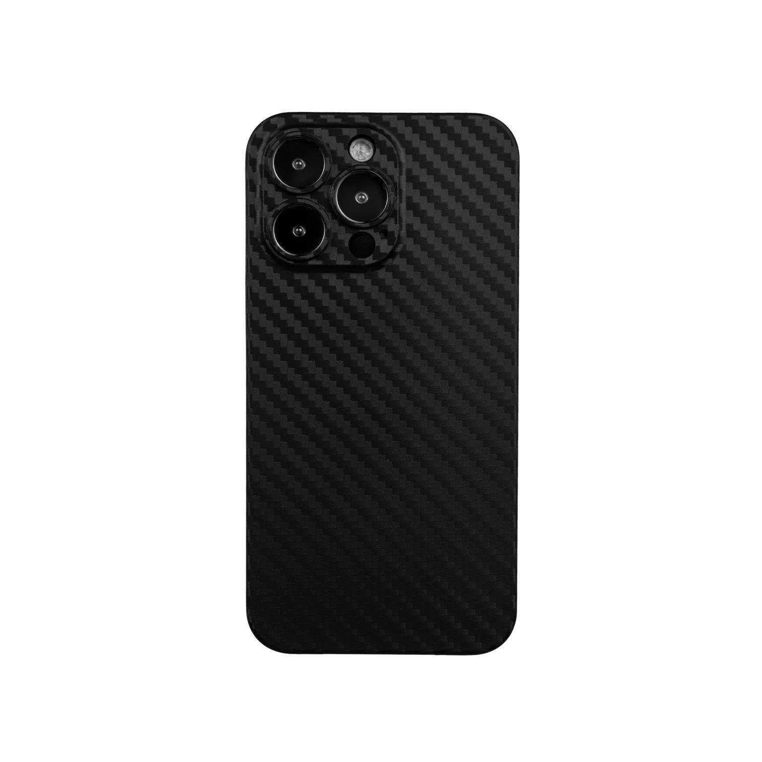 iPhone 13 Pro Max Carbon Telefon Kılıfı - Siyah | bastcase - Ön Yüzey Görünümü