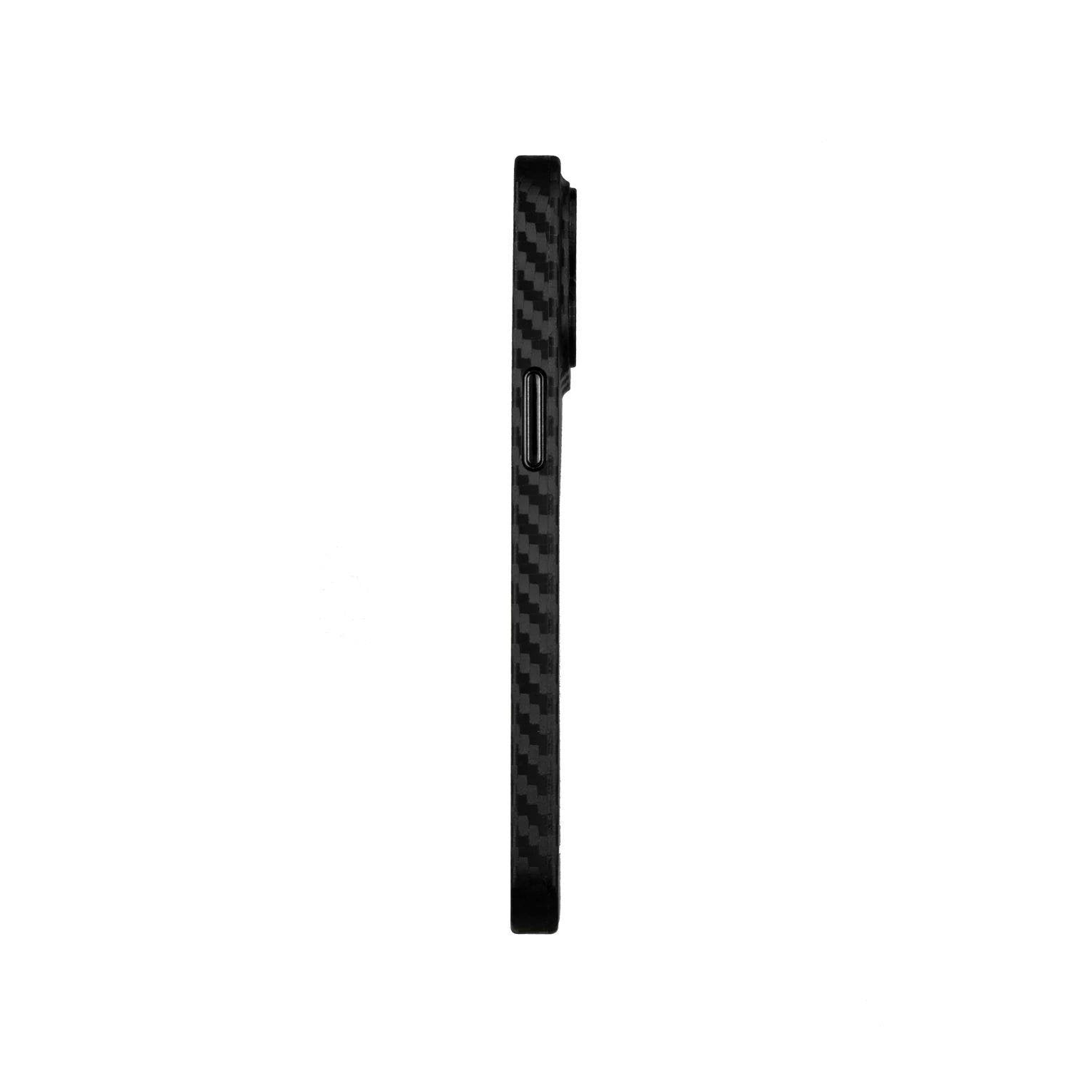 iPhone 13 Pro Max Carbon Telefon Kılıfı - Siyah | bastcase - Yan Profil İnceliği