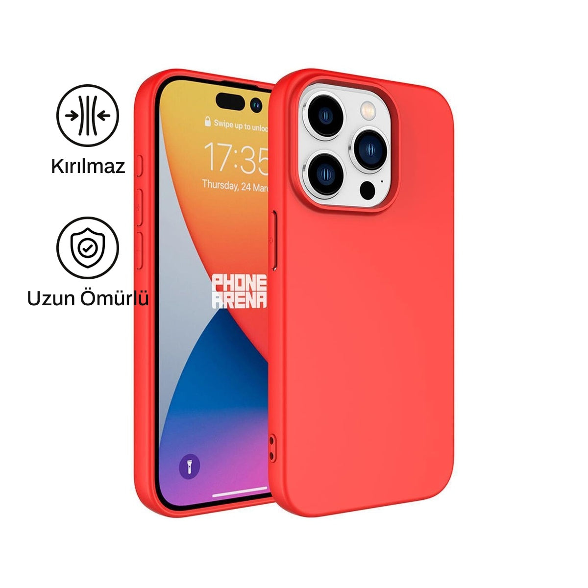 iPhone 13 Pro Max ile Uyumlu Silikon Lansman Telefon Kılıfı | bastcase