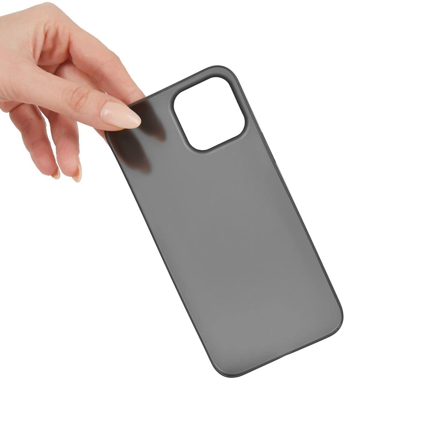 iPhone 13 Pro Max Ultra İnce Telefon Kılıfı - Siyah | bastcase - Arka Yüzey Detayı