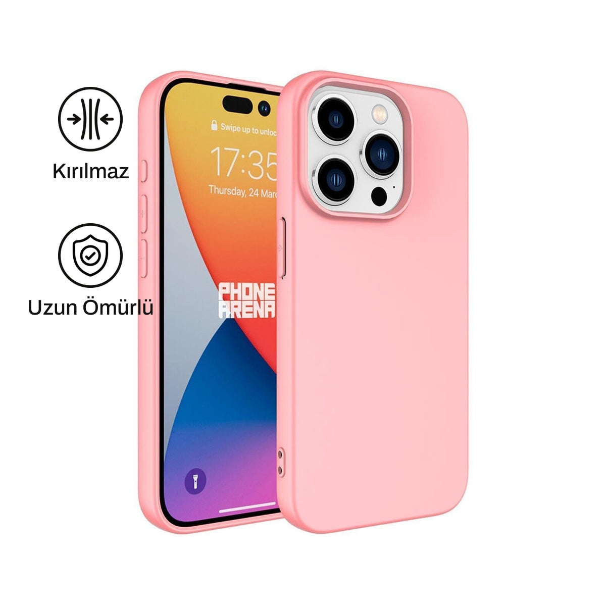 iPhone 13 Pro ile Uyumlu Silikon Lansman Telefon Kılıfı | bastcase