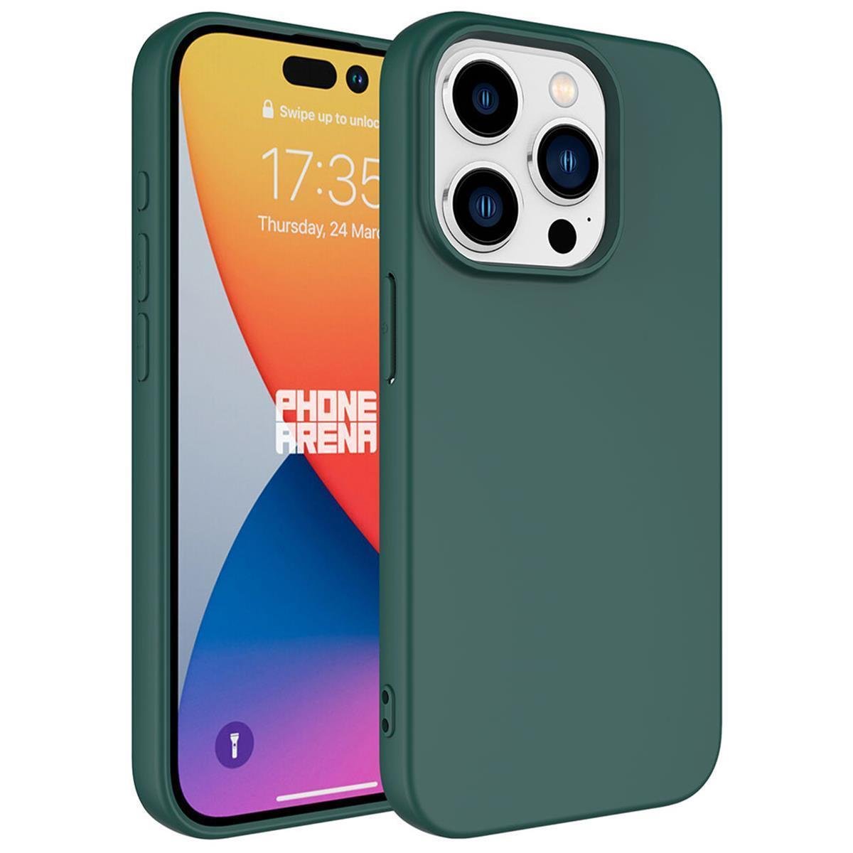 iPhone 13 Pro Silikon Lansman Telefon Kılıfı - Lila | bastcase - Ön Yüzey Görünümü