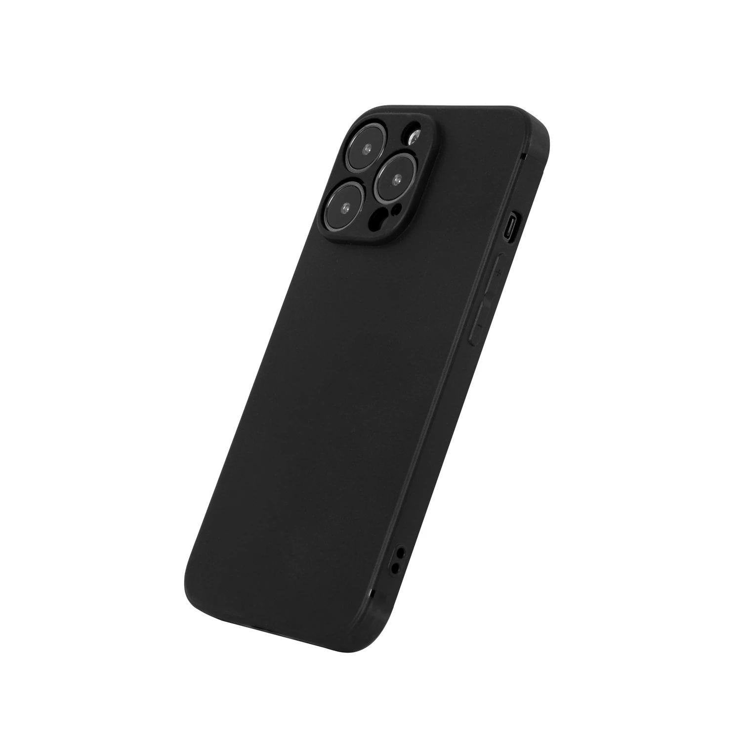 iPhone 13 Pro Solid Telefon Kılıfı - Siyah | bastcase - Alt Port Kesimleri