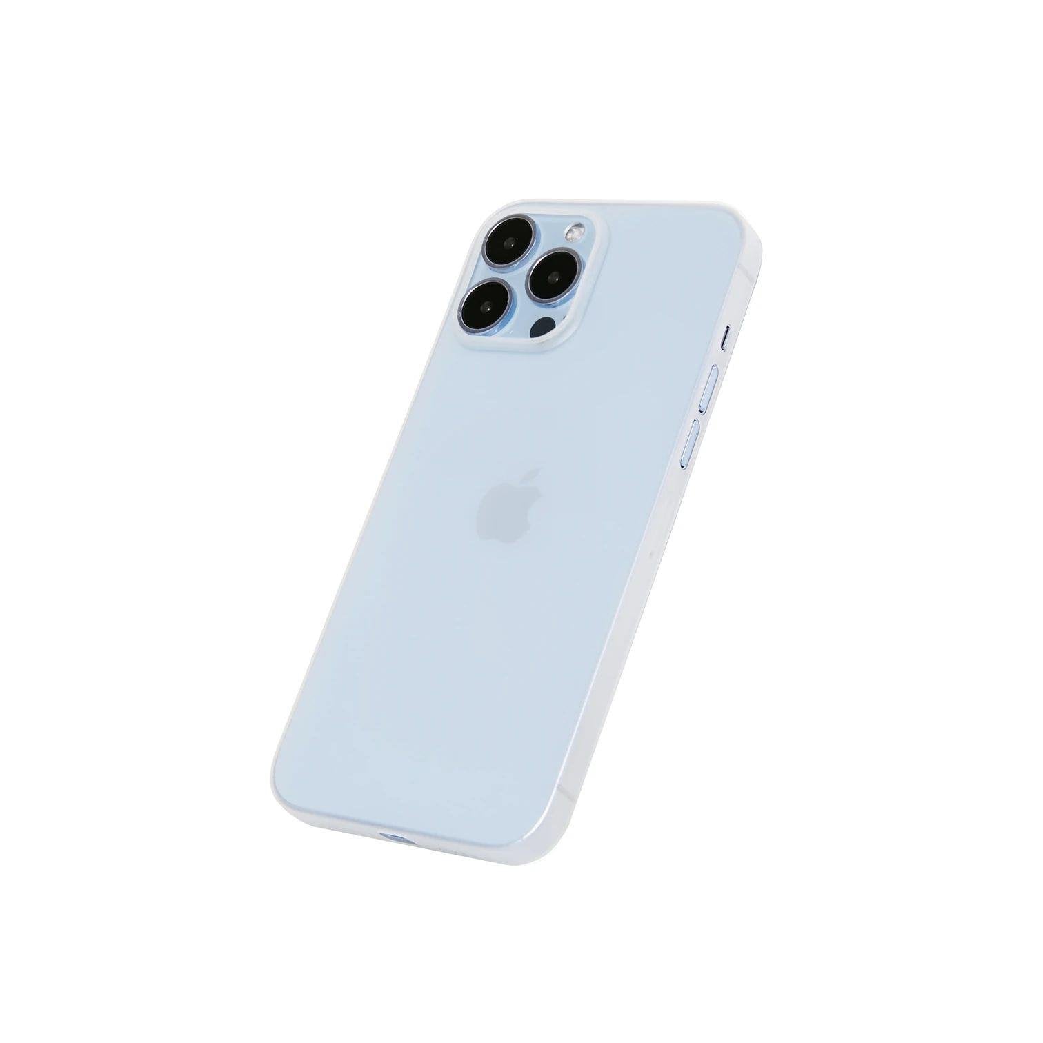 iPhone 13 Pro Ultra İnce Telefon Kılıfı - Beyaz | bastcase - Tuş Kesimi