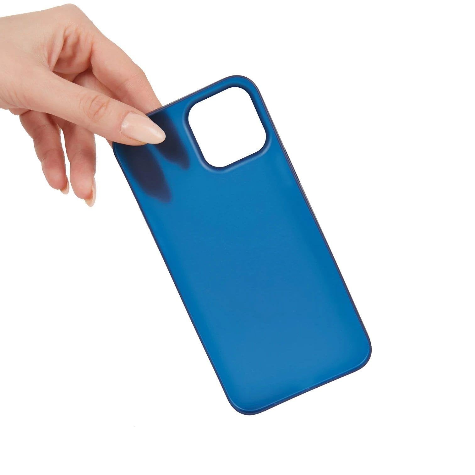 iPhone 13 Pro Ultra İnce Telefon Kılıfı - Mavi | bastcase - Alt Port Kesimleri
