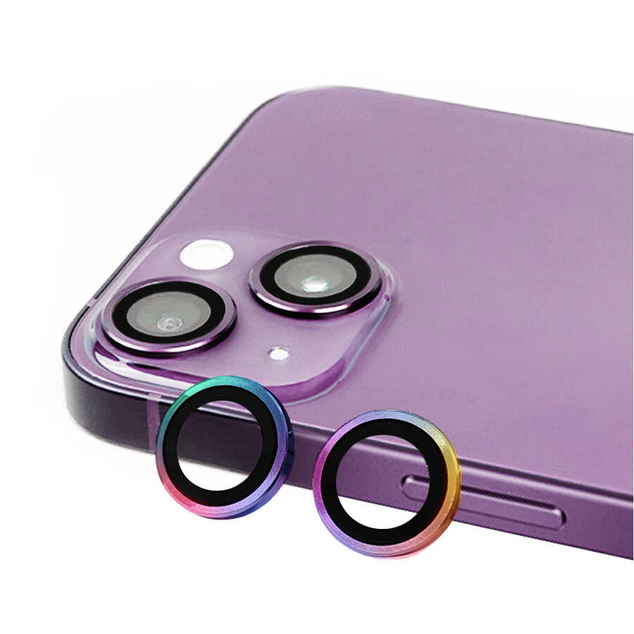 iPhone 14 / 14 Plus Lens Koruyucu - Colorful | bastcase