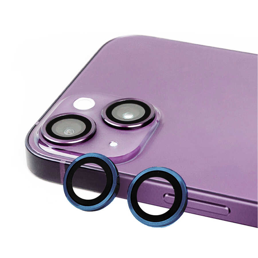 iPhone 14 / 14 Plus Lens Koruyucu - Lacivert | bastcase