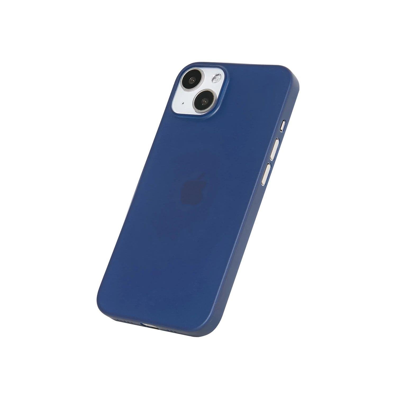 iPhone 14 Plus Ultra İnce Telefon Kılıfı - Mavi | bastcase - Arka Yüzey Detayı