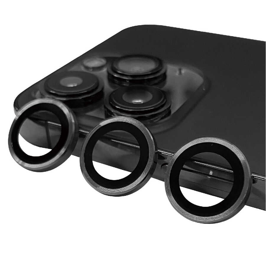 iPhone 14 Pro / 14 Pro Max Lens Koruyucu - Koyu Gri | bastcase