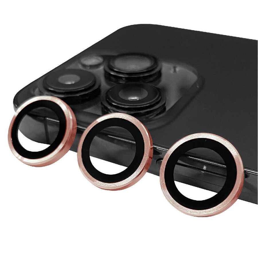 iPhone 14 Pro / 14 Pro Max Lens Koruyucu - Rose Gold | bastcase