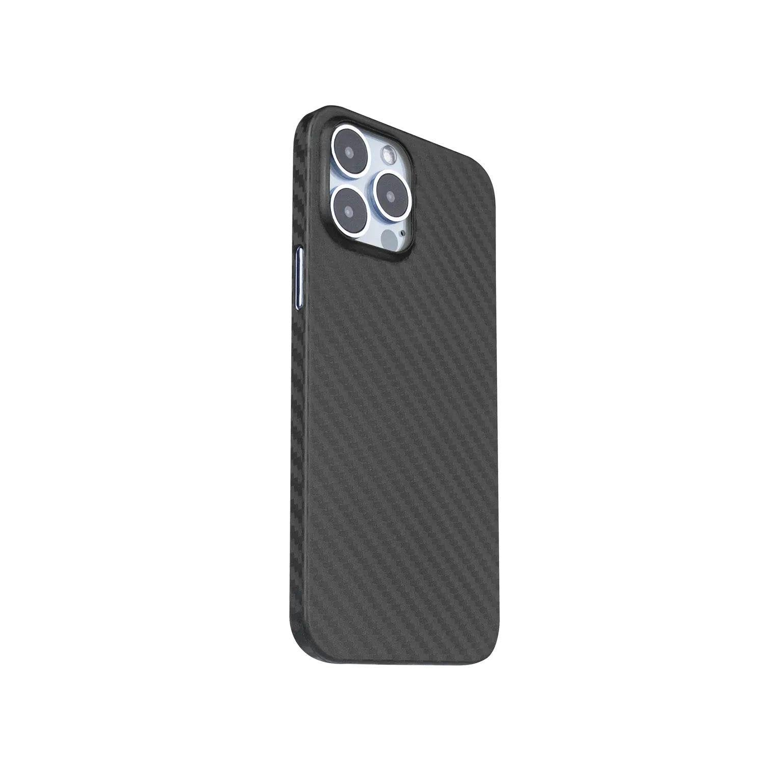 iPhone 14 Pro Carbon Telefon Kılıfı - Siyah | bastcase - Kamera Koruma Alanı