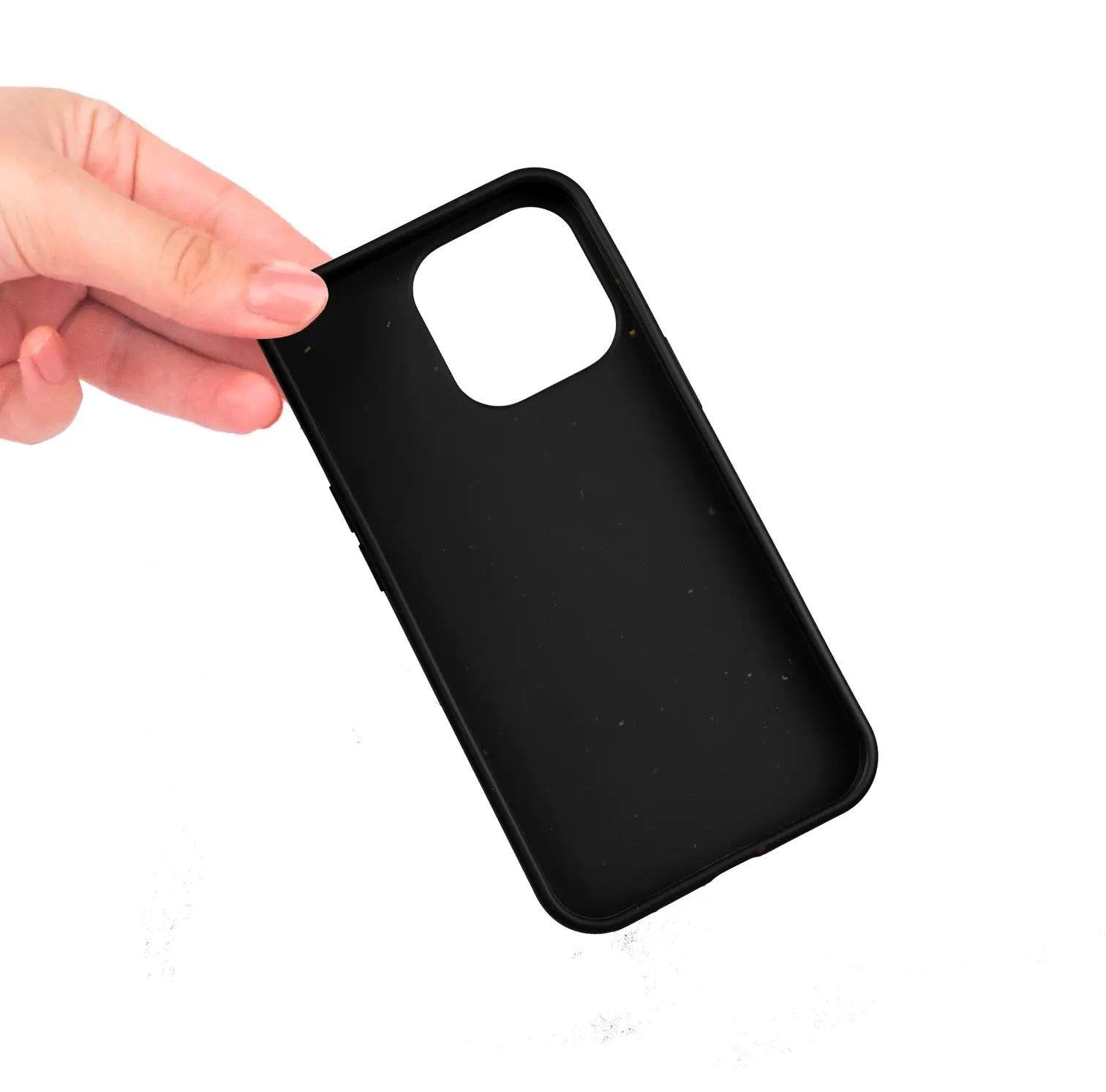 iPhone 14 Pro Eco Telefon Kılıfı - Siyah | bastcase - Arka Yüzey Detayı