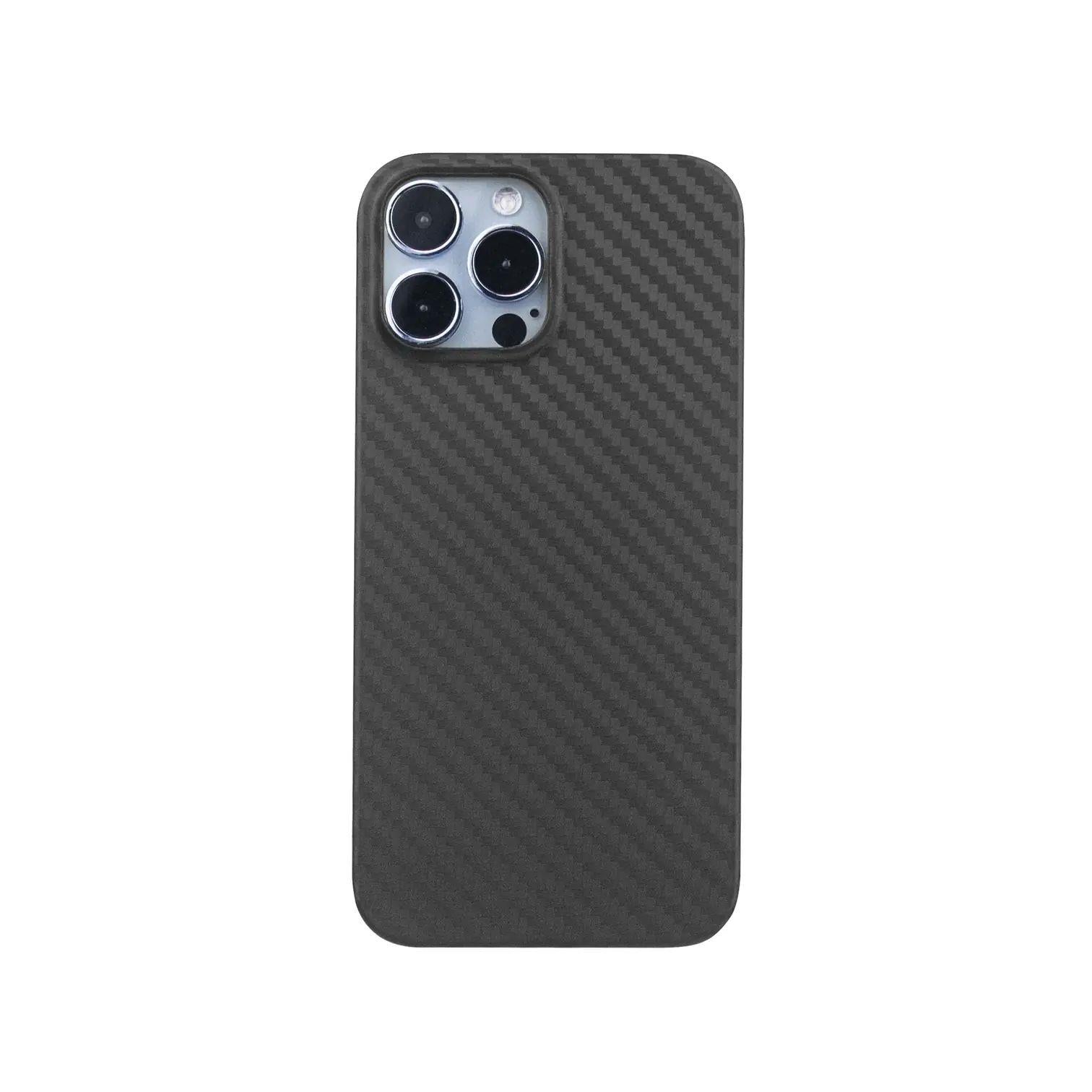 iPhone 14 Pro Max Carbon Telefon Kılıfı - Carbonite Siyah | bastcase - Ön Yüzey Görünümü