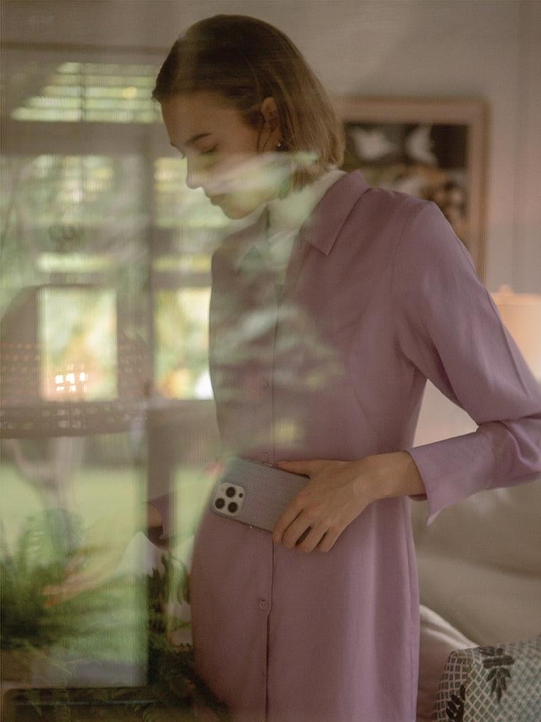 iPhone 14 Pro Max Coehl Linear Telefon Kılıfı - Coehl Mor | bastcase - Kamera Koruma Alanı