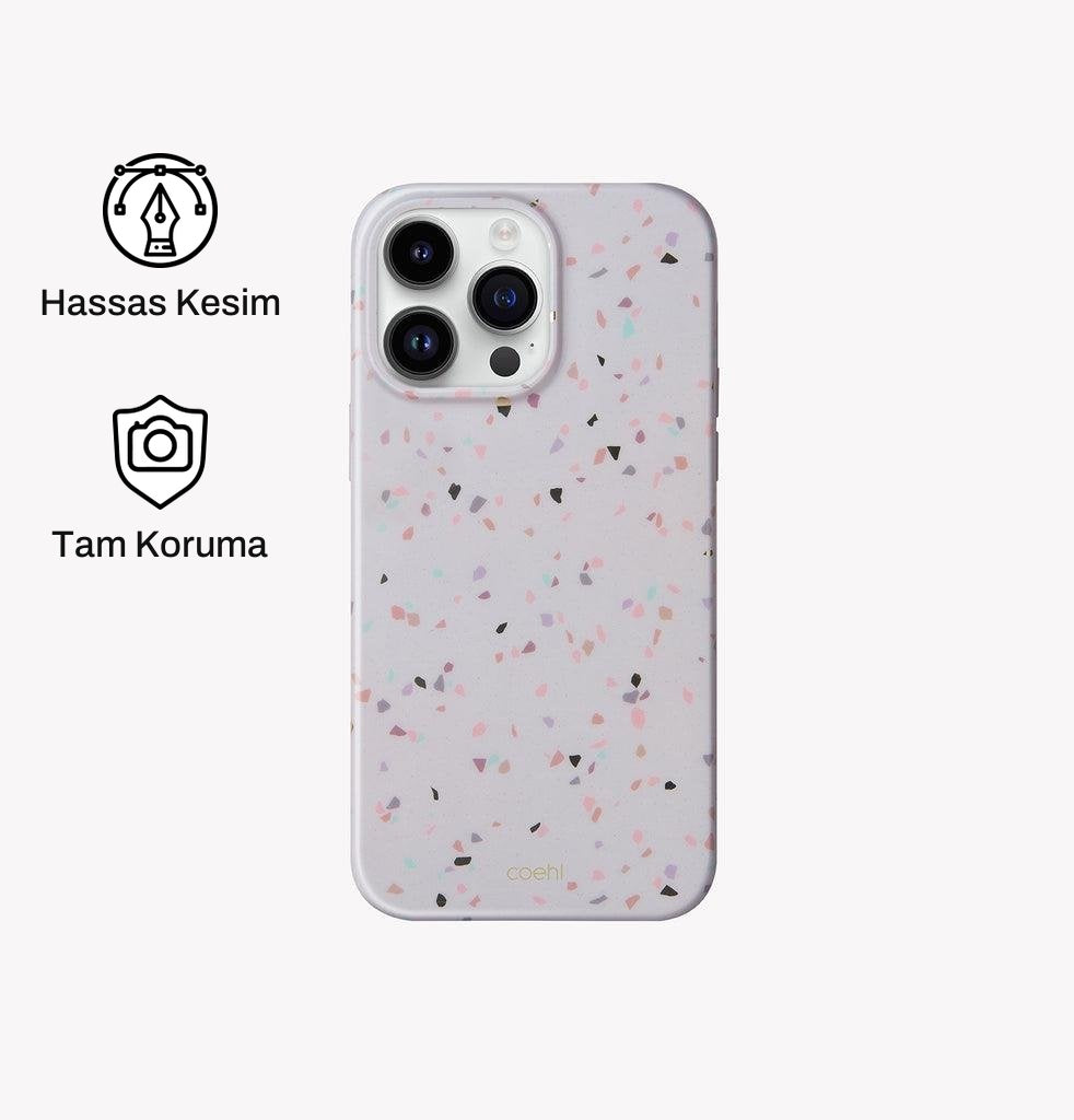 iPhone 14 Pro Max ile Uyumlu Coehl Terrazzo Telefon Kılıfı | bastcase