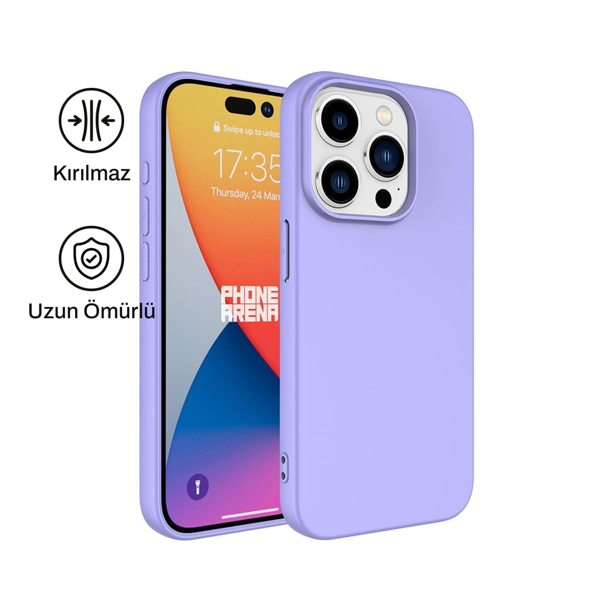 iPhone 14 Pro Max ile Uyumlu Silikon Lansman Telefon Kılıfı | bastcase