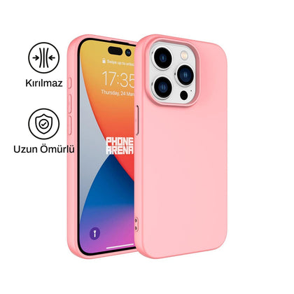 iPhone 14 Pro Max ile Uyumlu Silikon Lansman Telefon Kılıfı