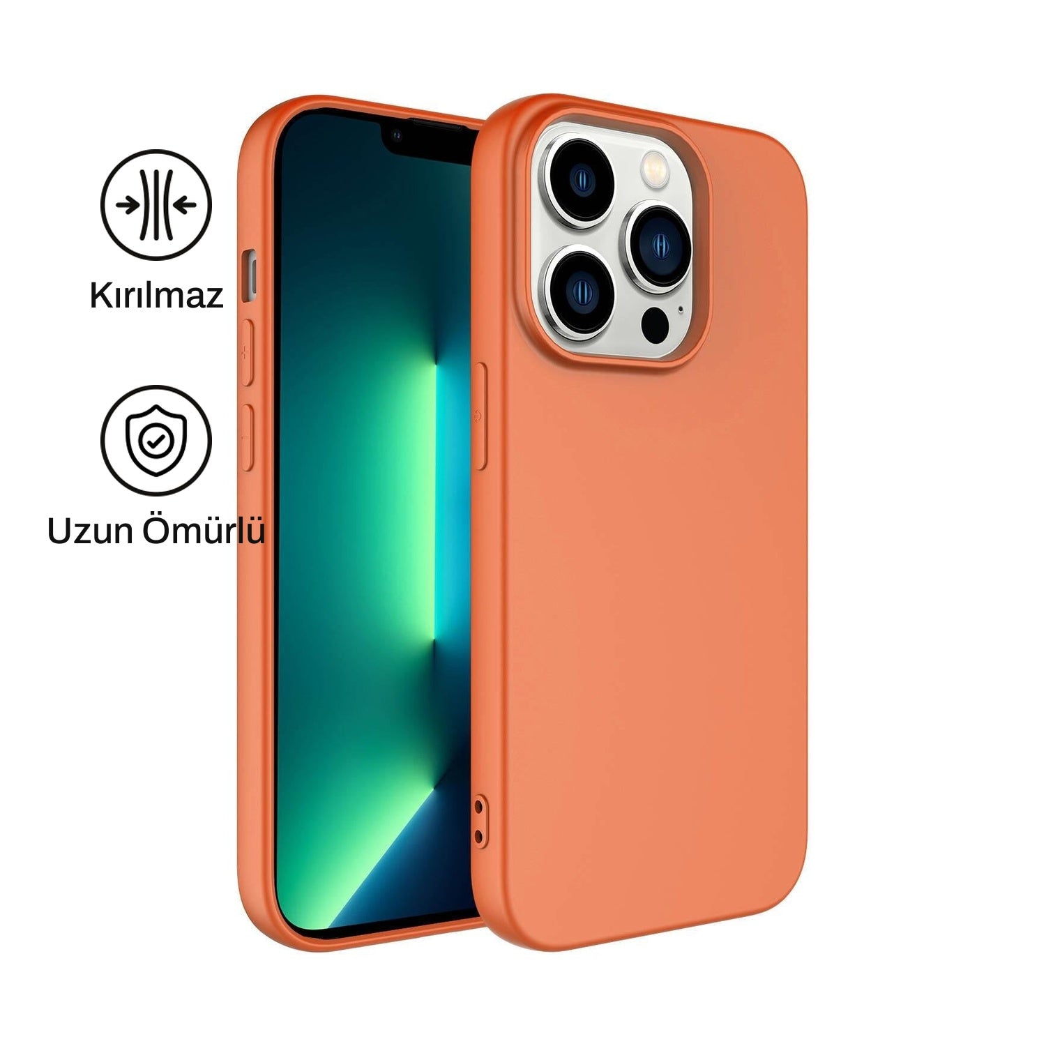 iPhone 14 Pro ile Uyumlu Silikon Lansman Telefon Kılıfı | bastcase